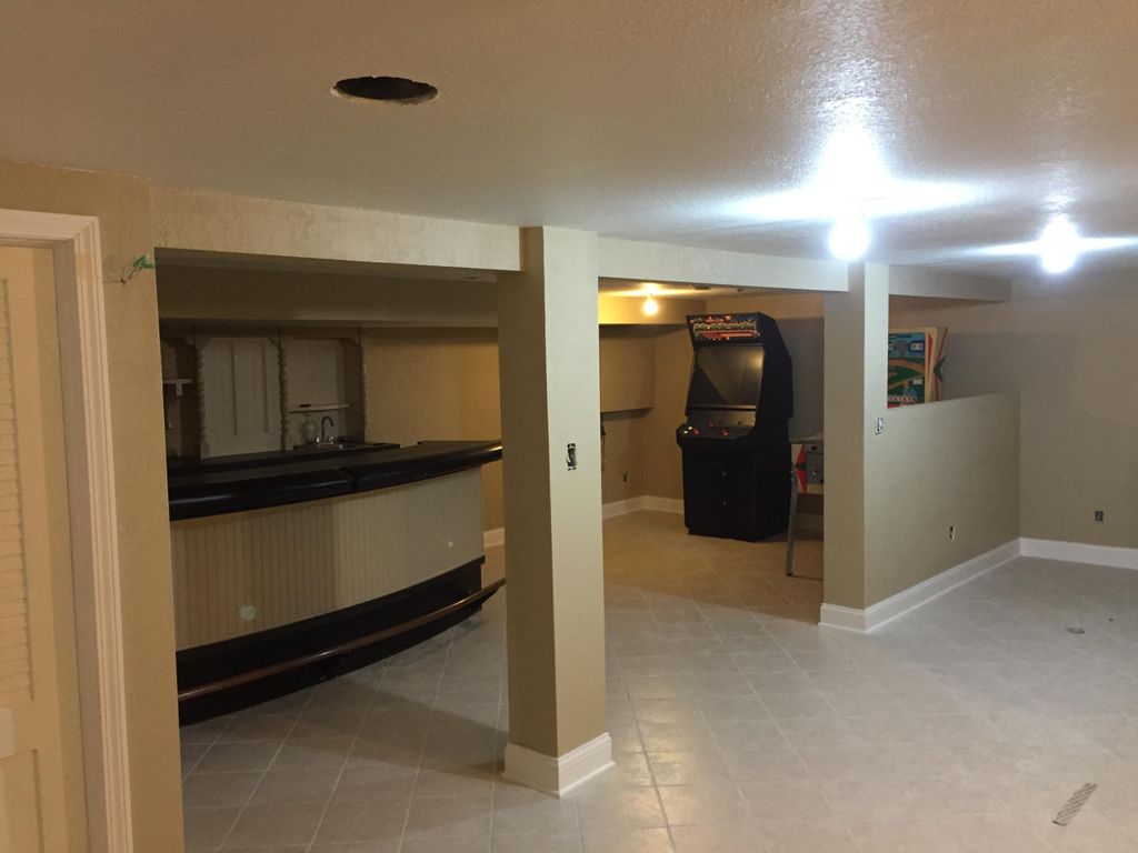(AFTER) Complete Basement remodel. Including Drywa