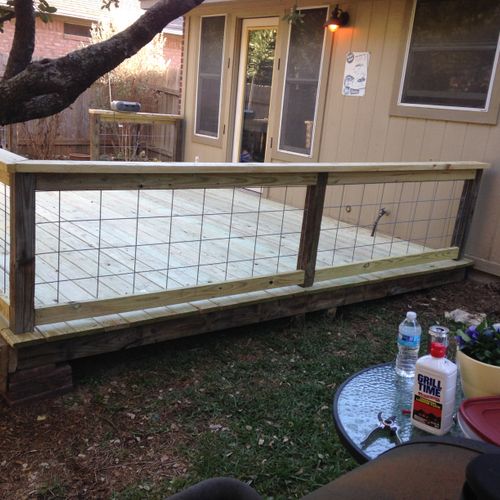 Built this deck for one of my wife's co-workers. T