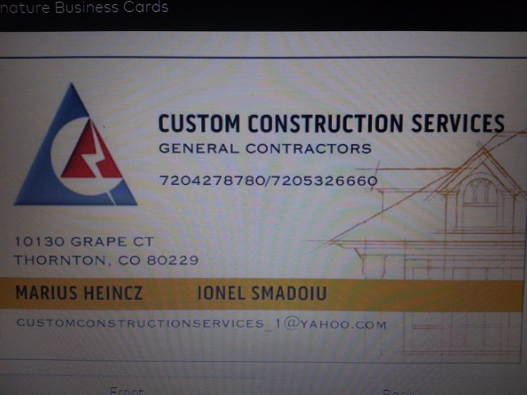 CUSTOM CONSTRUCTION SERVICES