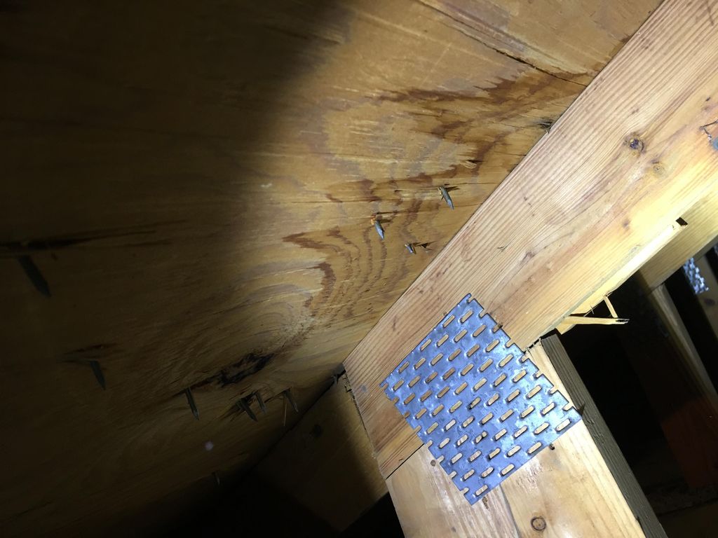 This was water staining in the back section of an 