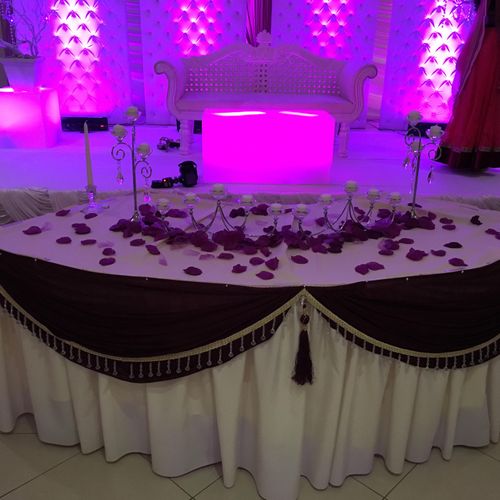 Sweet 16 Candle table