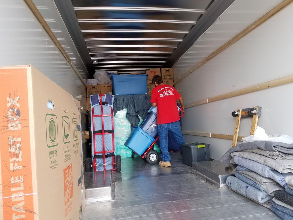 Loading a truck 