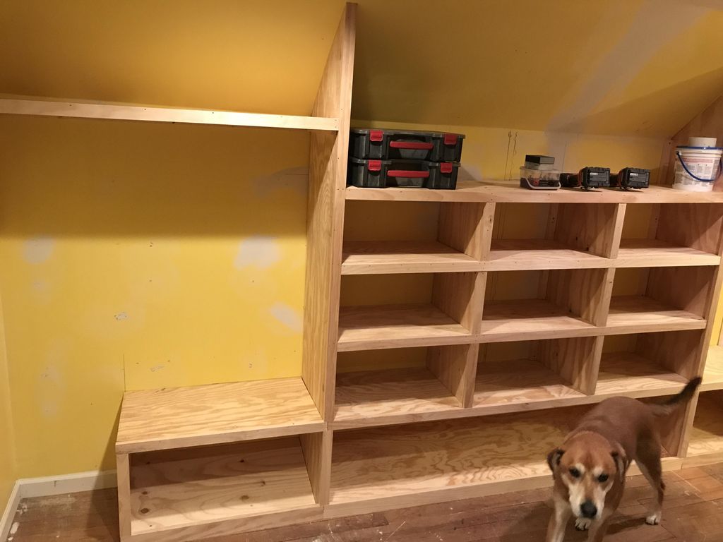 Left side of organizer trimmed and awaiting paint