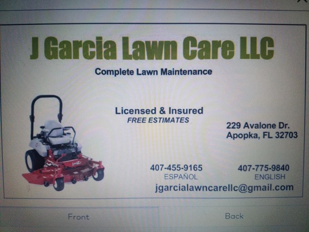 J Garcia Lawn Care LLC