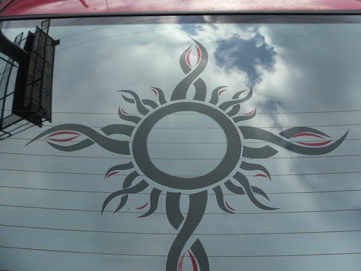 Reverse Cut Tribal Design
Handcut