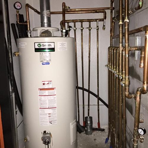 Commercial water heating system