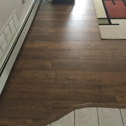 Transitioning Tile to Hardwood Flooring 