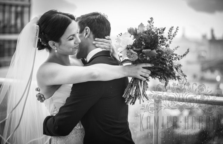 The happy couple on a May 31st wedding. The weddin