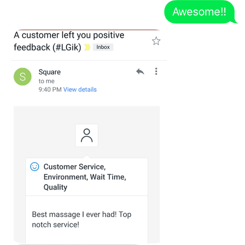 Customer review 