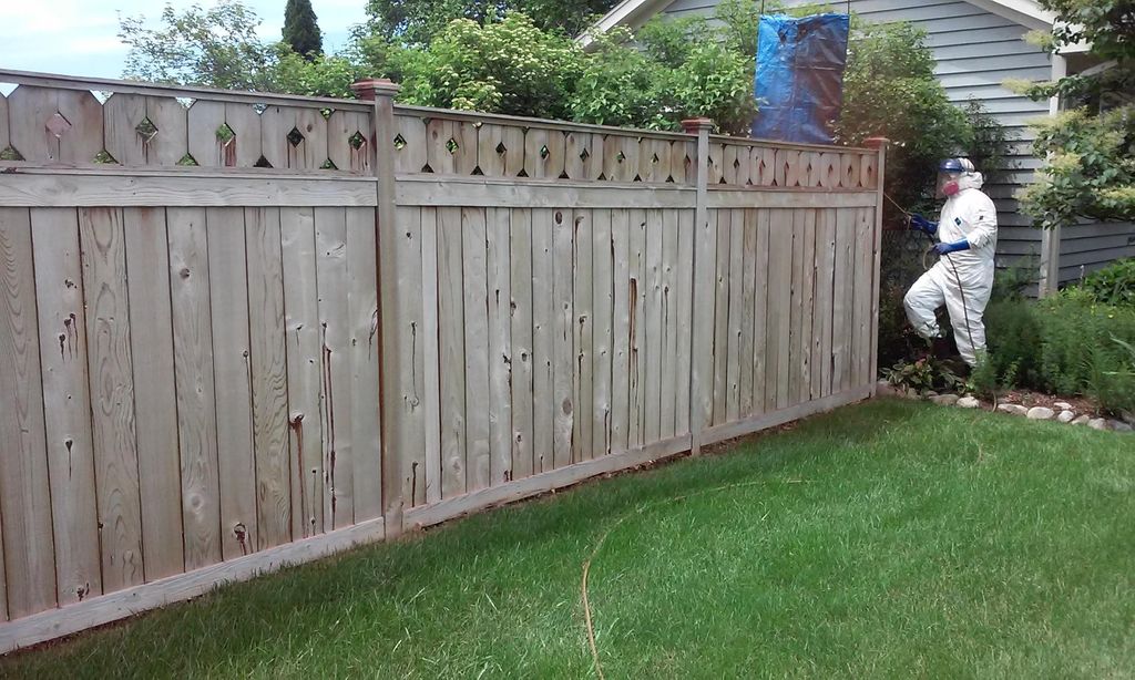 Before Cleaning
3 Year Old Weathered Fence