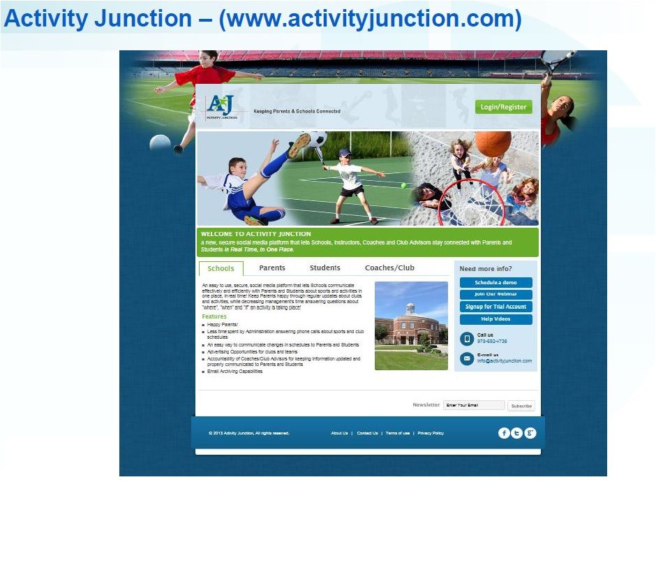 School Activities Scheduler