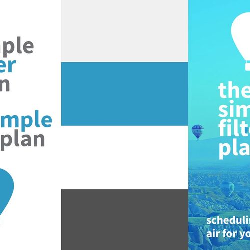 Simple Filter Plan Brand Board with New Logo