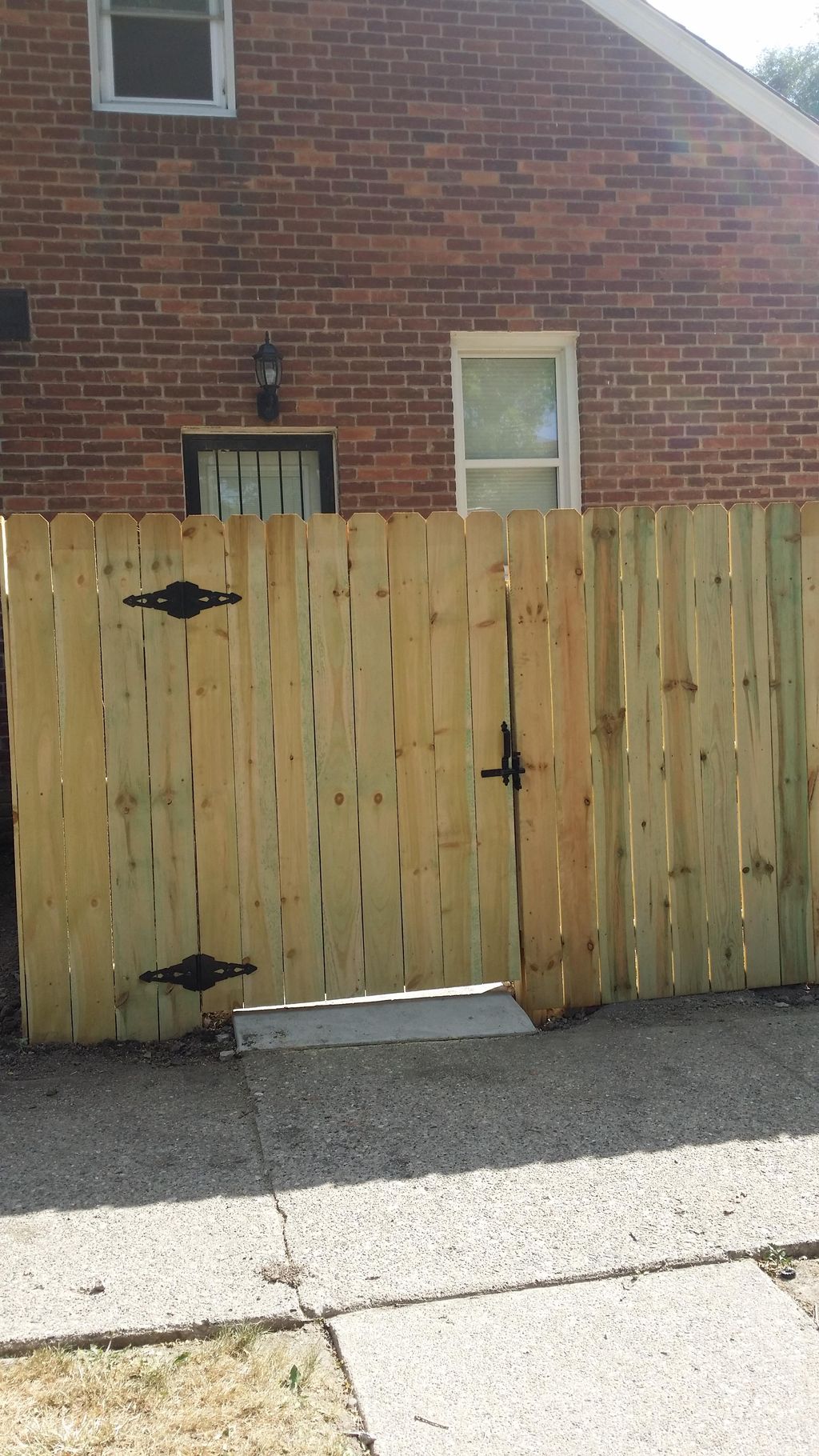 Gate and hardware for new fence install
