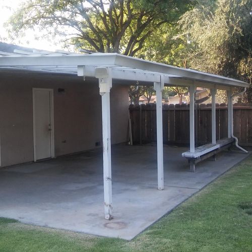 Patio cover's, install or pre inspection repairs.