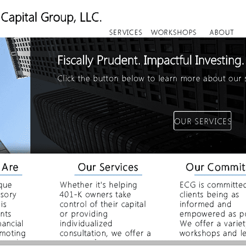 Website I designed/developed for a financial servi