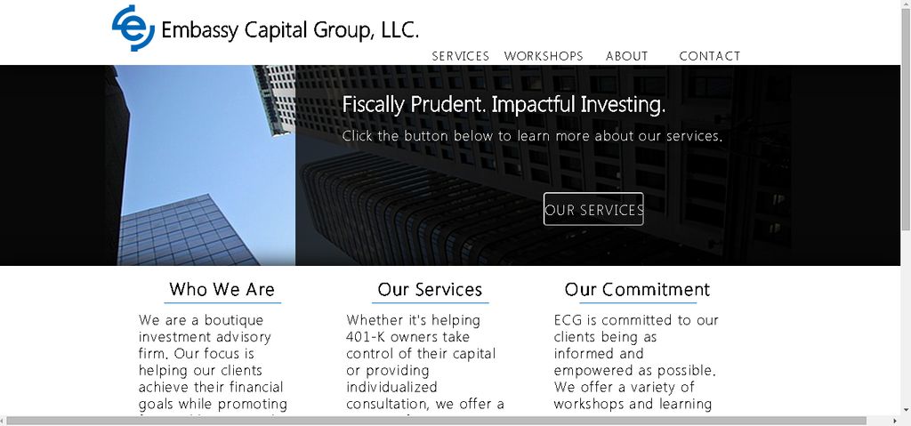 Website I designed/developed for a financial servi