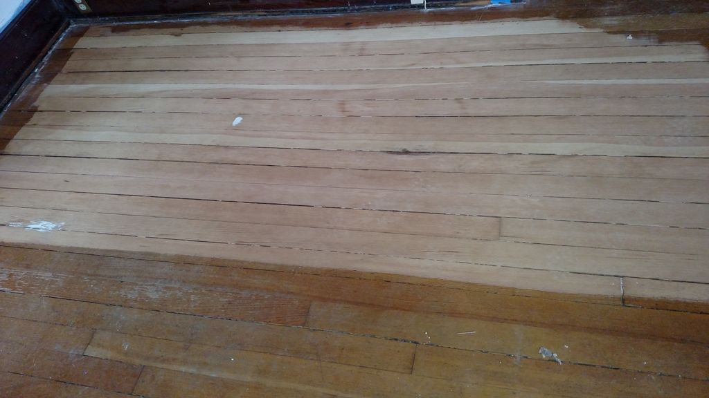 During sanding