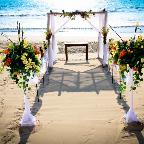 Real Beach Front Wedding