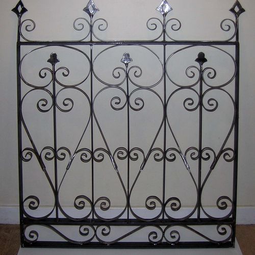 Hand made wrought iron fence to match existing 150