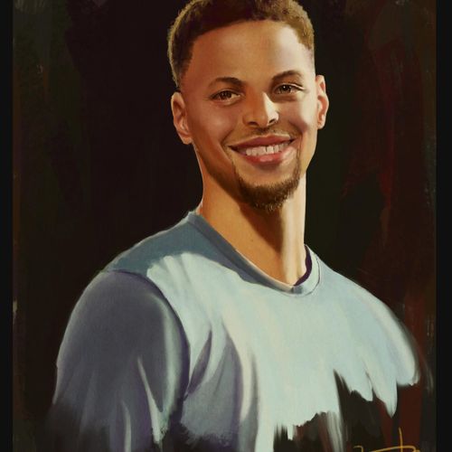 Portrait of Stephen Curry