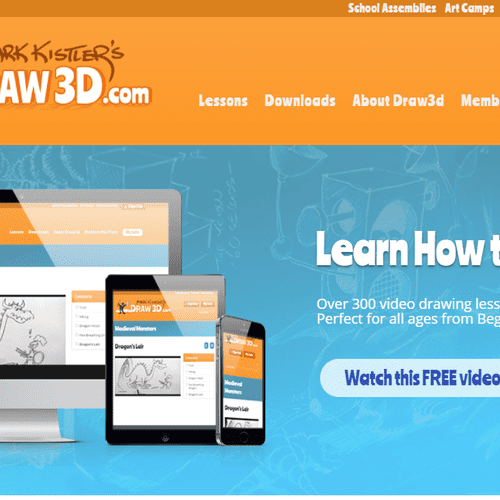 Draw3d.com site design and development