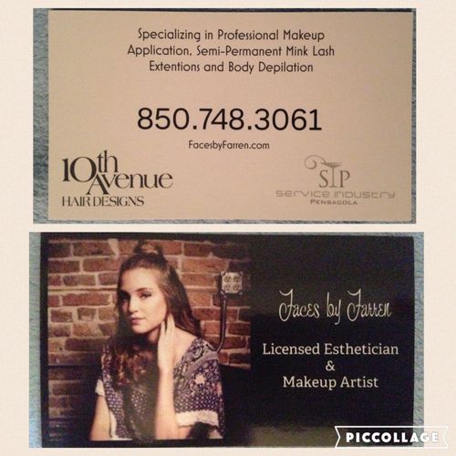 personal business card and contact information