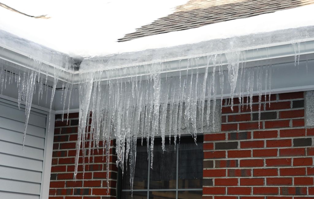 Ice damming...a great reason to keep your gutters 