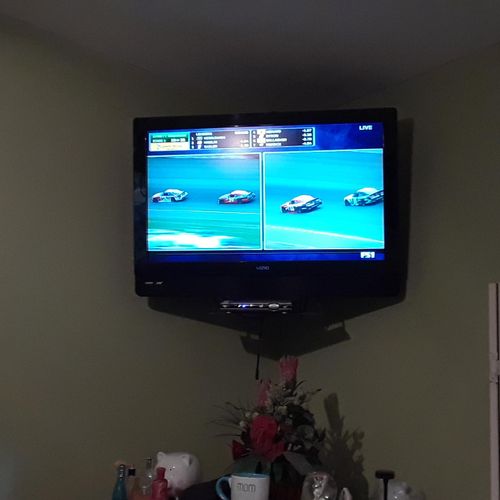 install TV' on walls, store bought or custom made 