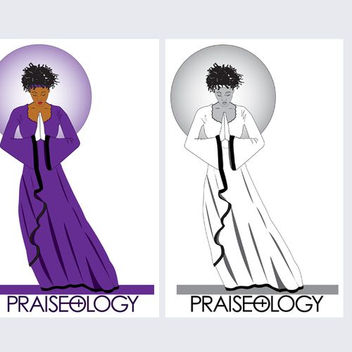 "Praiseology" Illustration and logo for a religiou