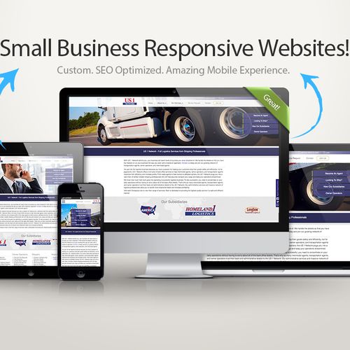 Custom Responsive Websites
Desktop, Tablet & Mobil