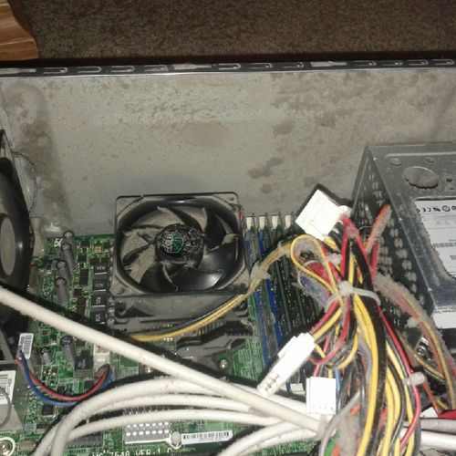 Overheating Desktop PC caused by dirty buildup