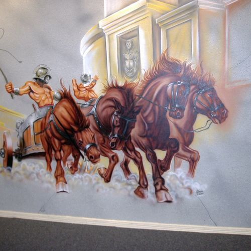 mural in a gym