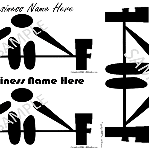 Proposed logo designs for a fitness business...