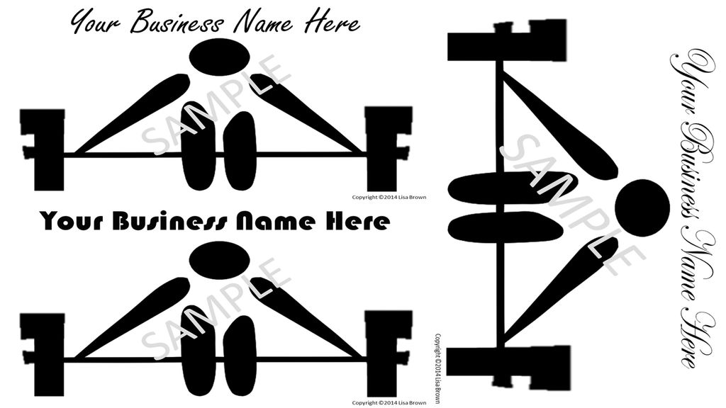 Proposed logo designs for a fitness business...