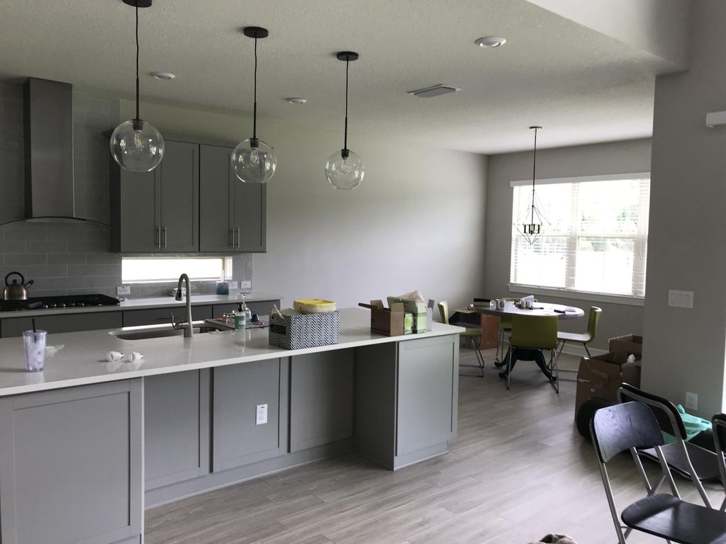 Installation of 4 light fixtures.  