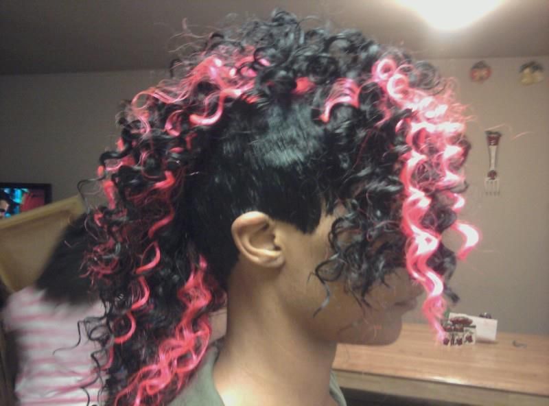 side view of my wild-n-out quick weave.