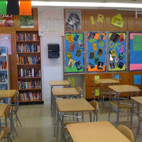A view of my high school classroom (2 of 2)