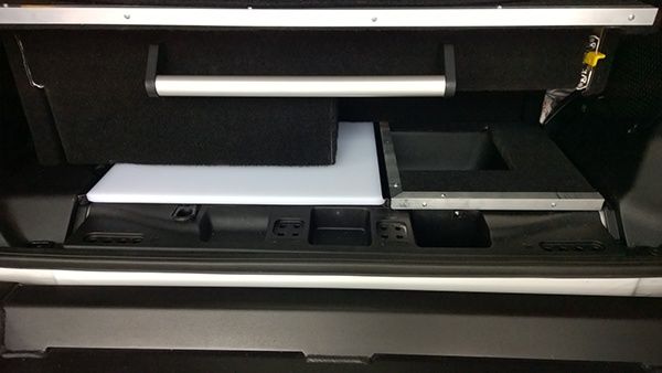 Jeep JK Drawer, cubby and cutting board