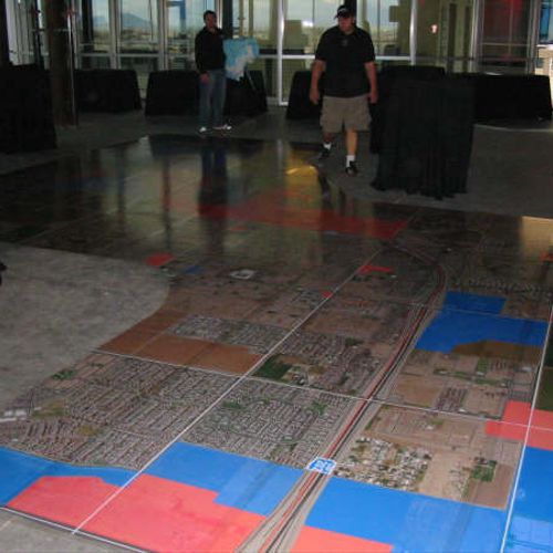 Large Floor Map we did for a Hi-Rise Builder.  The