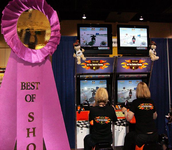 Harley Davidson Motorcycle Simulators linked toget