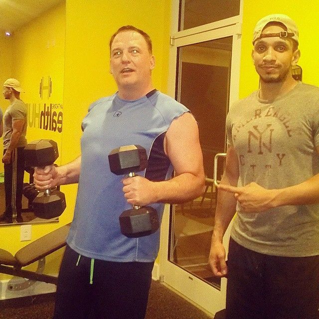 Darren has been dedicated to his workout regiment 