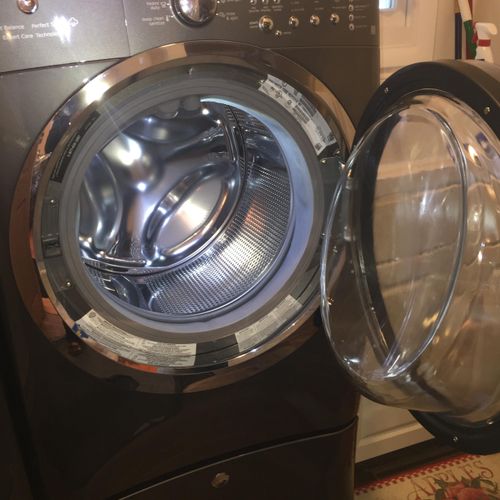 Washing machine door reversal for Kareth F. and El