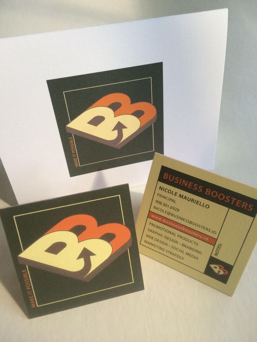 Logo Design / Graphic Design. Folded notecard desi