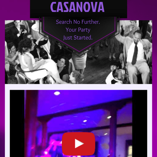 Mobile version of Wedding DJ site. All of our site