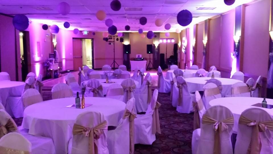 This photo showcases our up lighting and how it ca