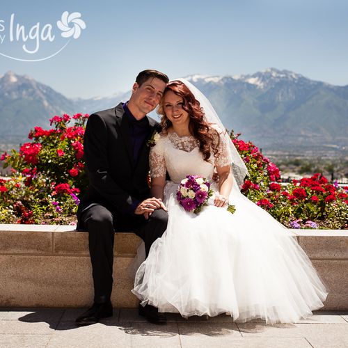 Beautiful couple with beautiful Utah backdrop
