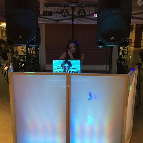 Spinning at a huge event