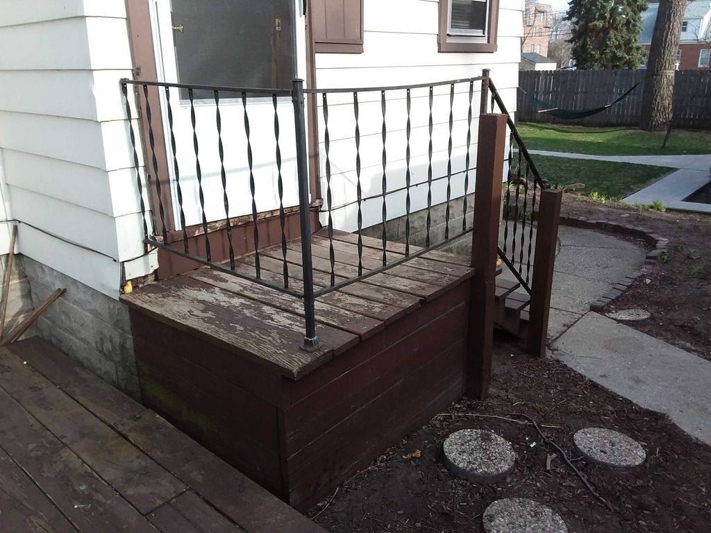 maximum 4inch spacing.