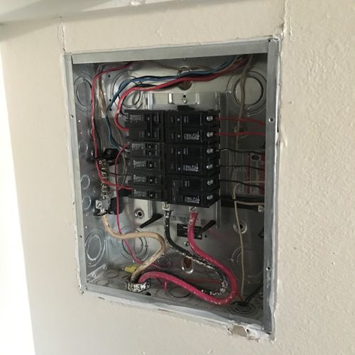 Replace electrical box and circuit breakers?