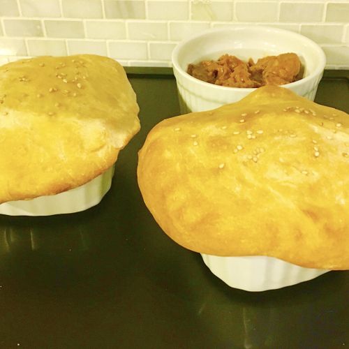 American-Indian fusion - Butter Chicken Pot pie